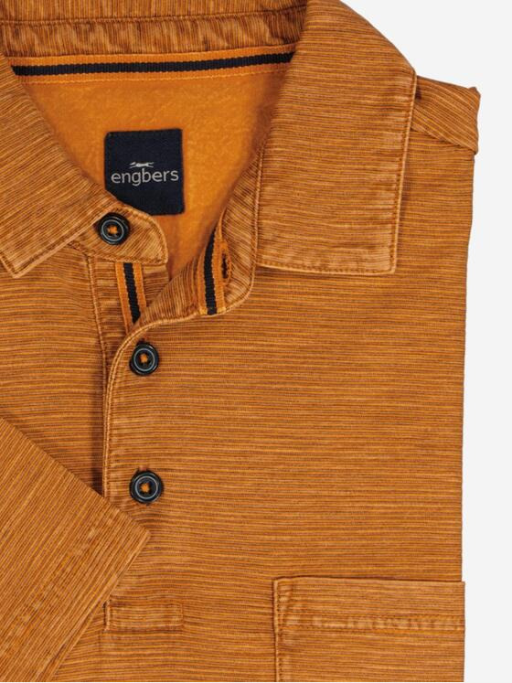 engbers Herren Polo-Shirt gestreift Orange 37117