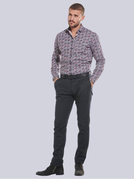 emilio adani Herren Langarm-Hemd Rot 32400