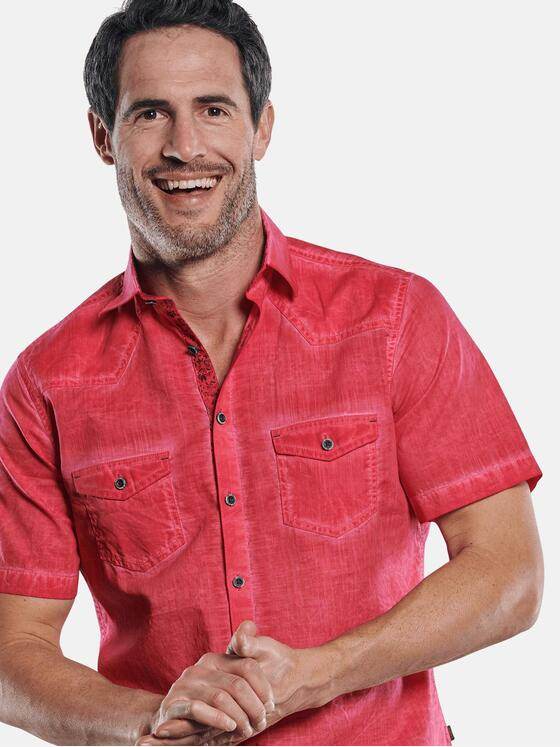 engbers Herren Bestseller-Hemd mit speziellen Waschungen Feuerrot 29900