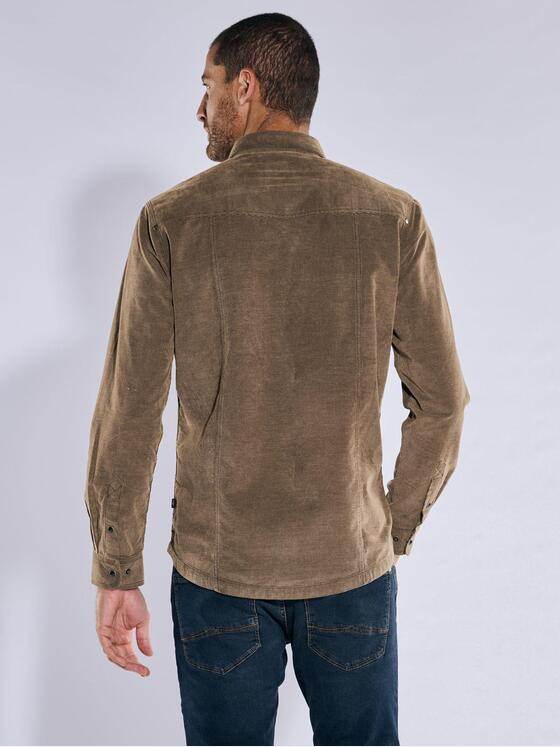 engbers Herren Langarm-Hemd uni Hellbraun 37393