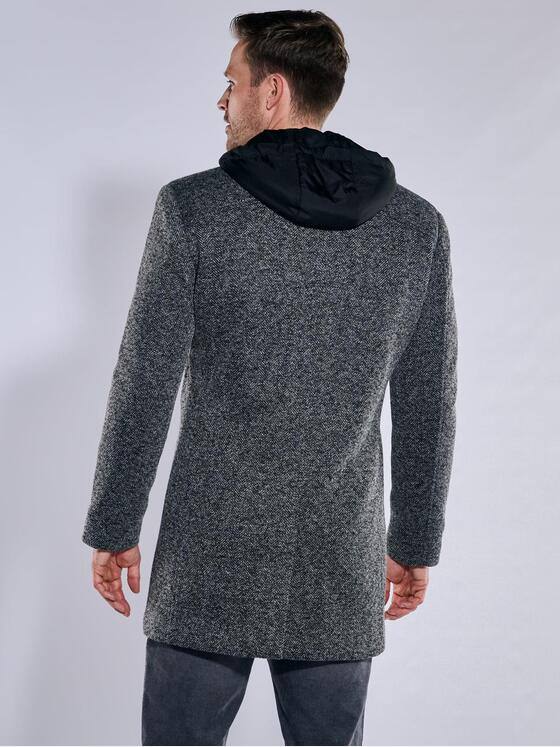 engbers Herren Mantel mit abnehmbarer Kapuze Silbergrau 37538
