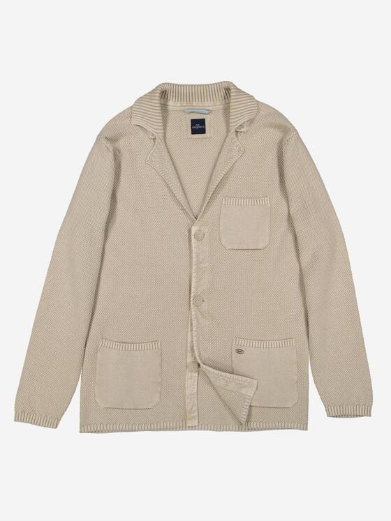 engbers Herren Strick-Sakko strukturiert Beige 36692
