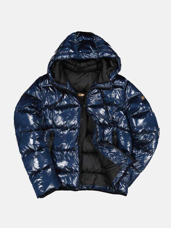 emilio adani Herren Jacke mit Steppung Blau 33522