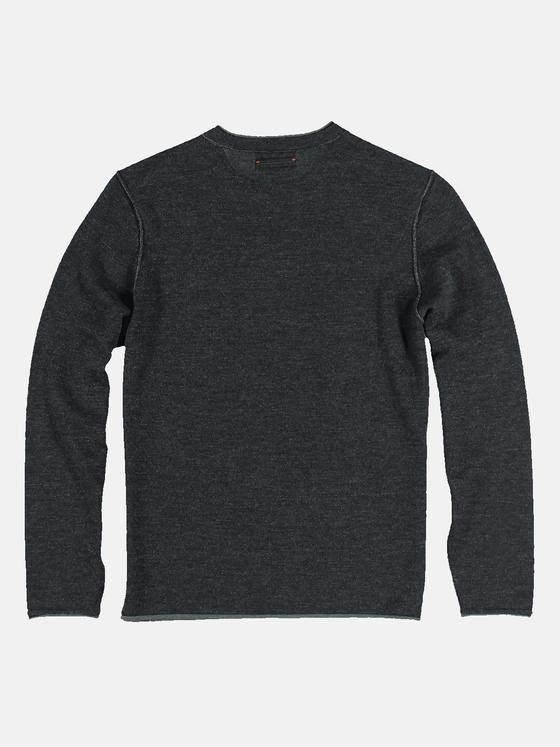 emilio adani Herren Pullover rundhals Grau 32027