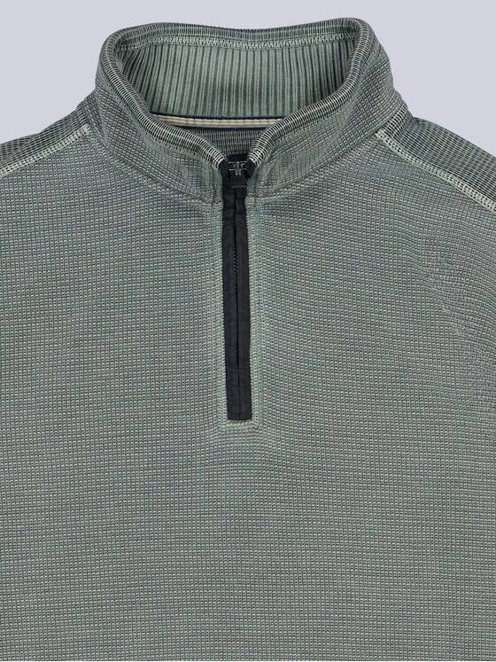 engbers Herren Sweatshirt mit Stehkragen Oliv 40083