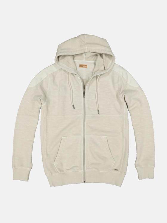 emilio adani Herren Sweatjacke mit Kapuze Beige 34365