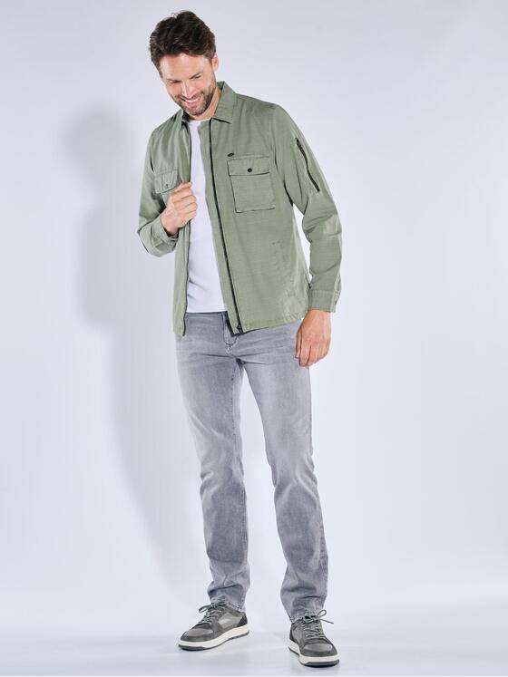 engbers Herren Overshirt uni Gruen 39208