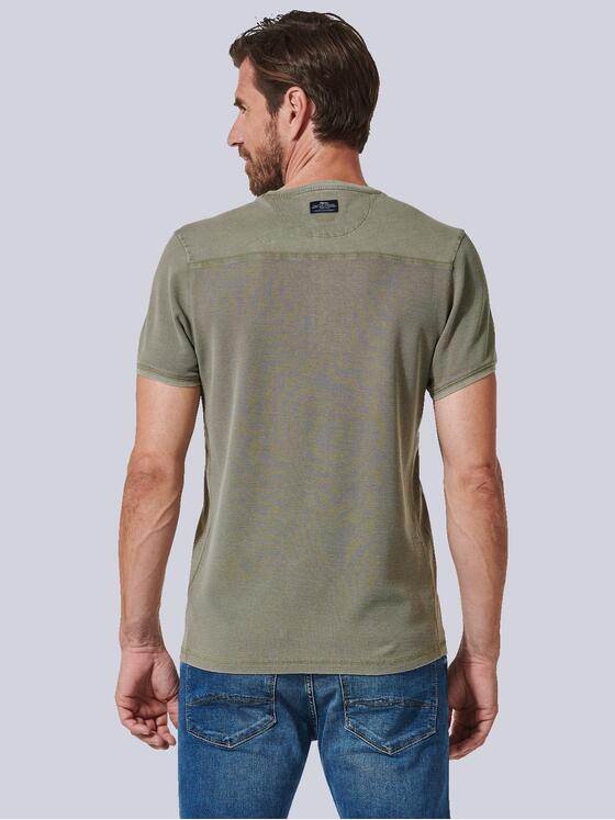 engbers Herren Henley-Shirt uni Beige 35354