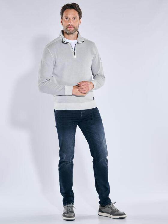 engbers Herren Sweatshirt in Satin-Warenqualität Hellgrau 39426