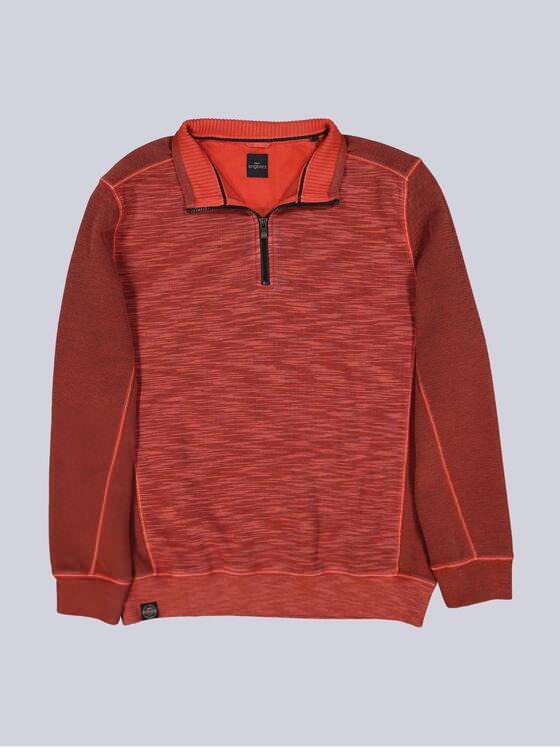 engbers Herren Sweatshirt mit Strukturwechsel Rostorange 39554