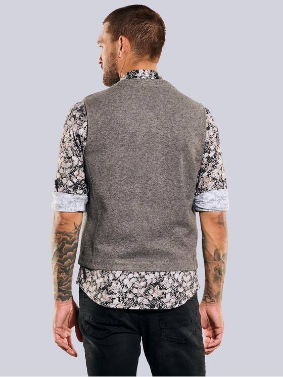 emilio adani Herren Sakko-Weste slim fit Braun 35572