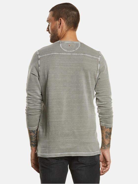 emilio adani Herren Langarm-Shirt strukturiert Beige 34314