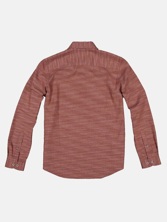 engbers Herren Langarm-Hemd leicht gemustert Orange 32274