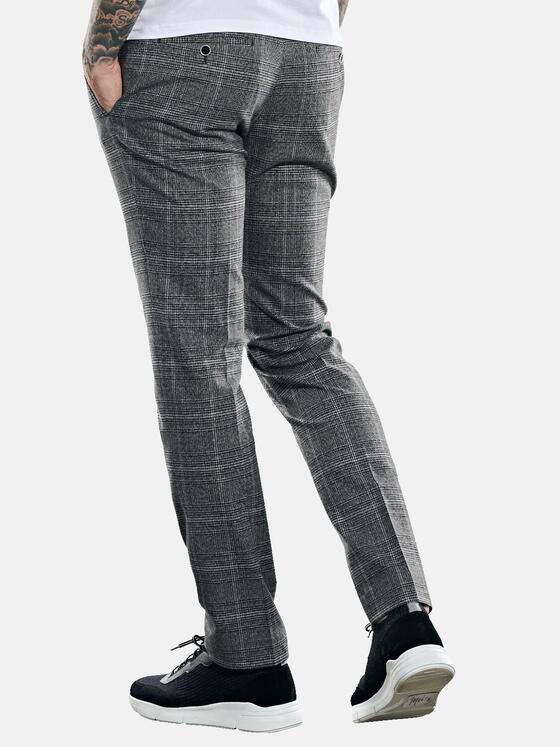 emilio adani Herren Hose kariert Grau 31890