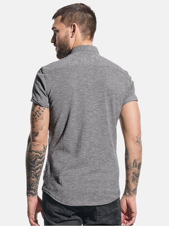 emilio adani Herren Hemd uni Grau 31222