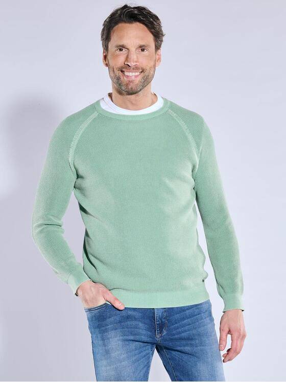 engbers Herren Pullover uni Gruen 38708