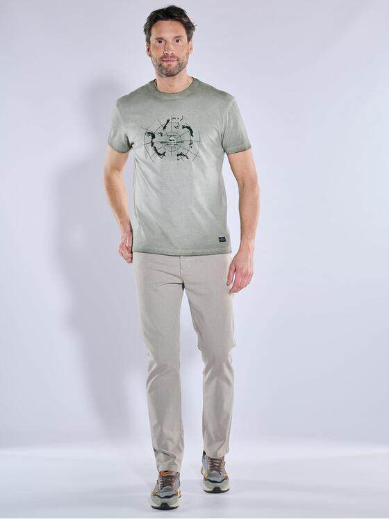 engbers Herren T-Shirt mit Print Gruen 38466