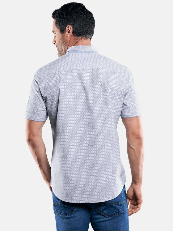 engbers Herren Dezent gemustertes Hemd Royalblau 29463