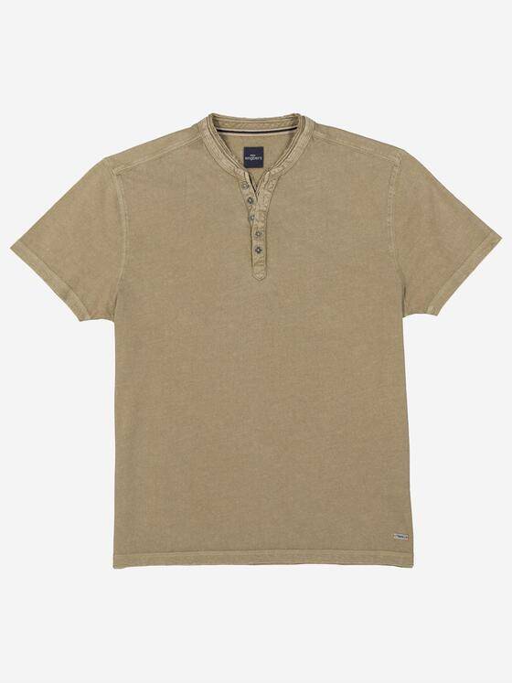 engbers Herren Henley-Shirt uni Braun 37304
