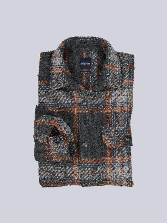 engbers Herren Overshirt in Teddy-Qualität Rostorange 39469