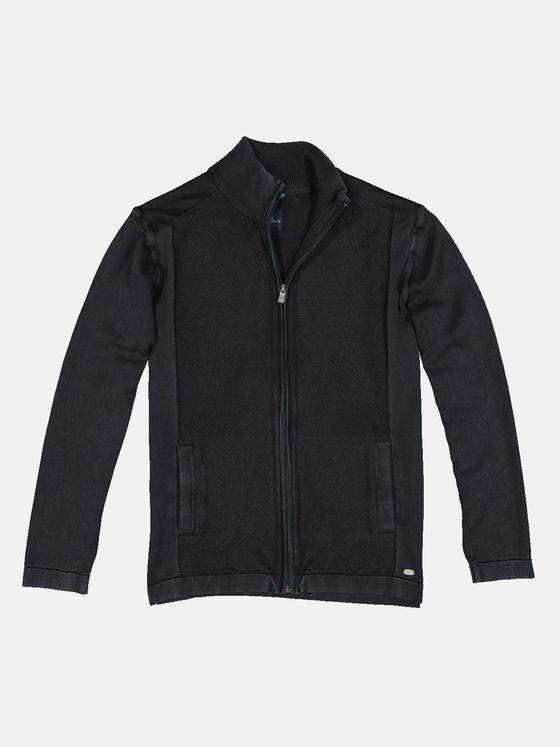 engbers Herren Strickjacke strukturiert Anthrazit 33399