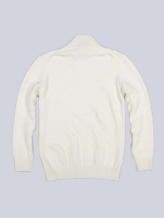 emilio adani Herren Pullover mit Rollkragen Weiß 35707