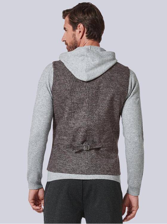 engbers Herren Sakko-Weste mit Zipper Braun 35496