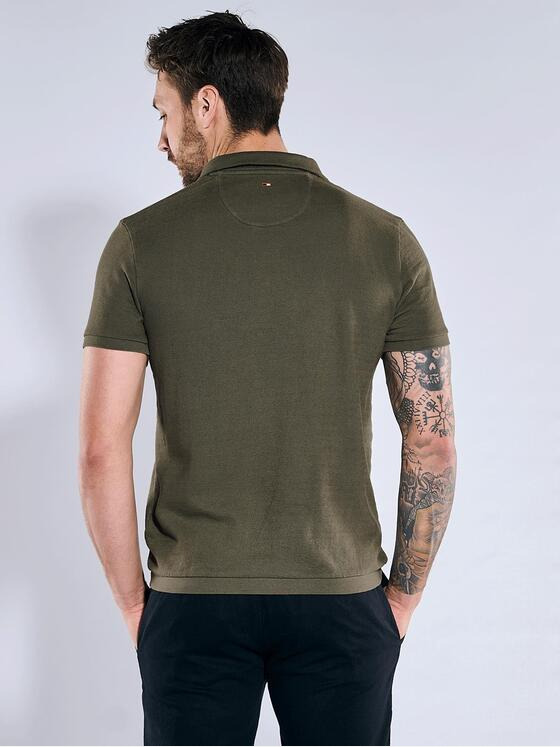 emilio adani Herren Polo-Shirt strukturiert Grün 36810