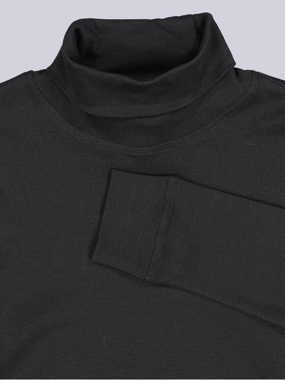 engbers Herren Langarmshirt mit Rollkragen Schwarz 39686