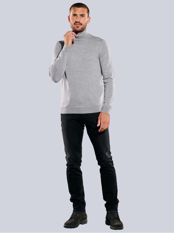emilio adani Herren Pullover mit Rollkragen Grau 35730