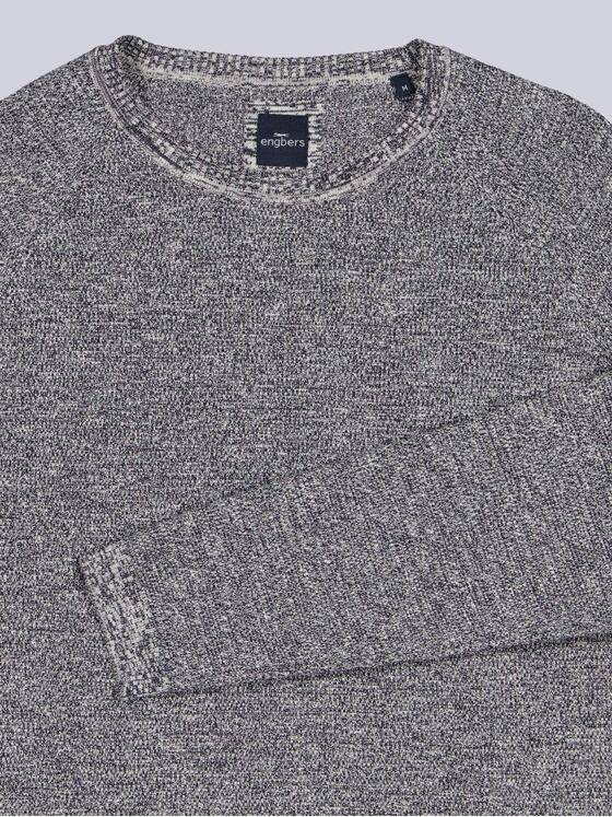 engbers Herren Pullover meliert Schwarz 39171