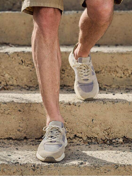 engbers Herren Sneaker mit Memory-Foam-Polsterung Beige 40339