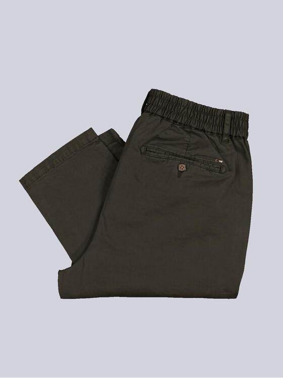 emilio adani Herren Chino mit Gummibund Grün 35256