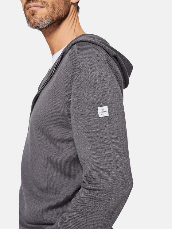 ENGBERS GERMANY Herren Cardigan aus 100% Naturfasern Hellbraun 29673