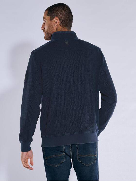 engbers Herren Sweatshirt strukturiert Indigoblau 37738