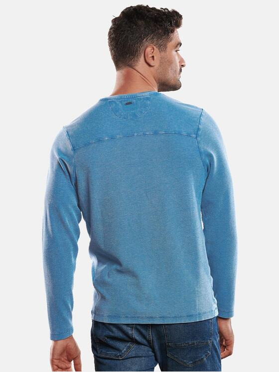 engbers Herren Henley Shirt Royalblau 31112
