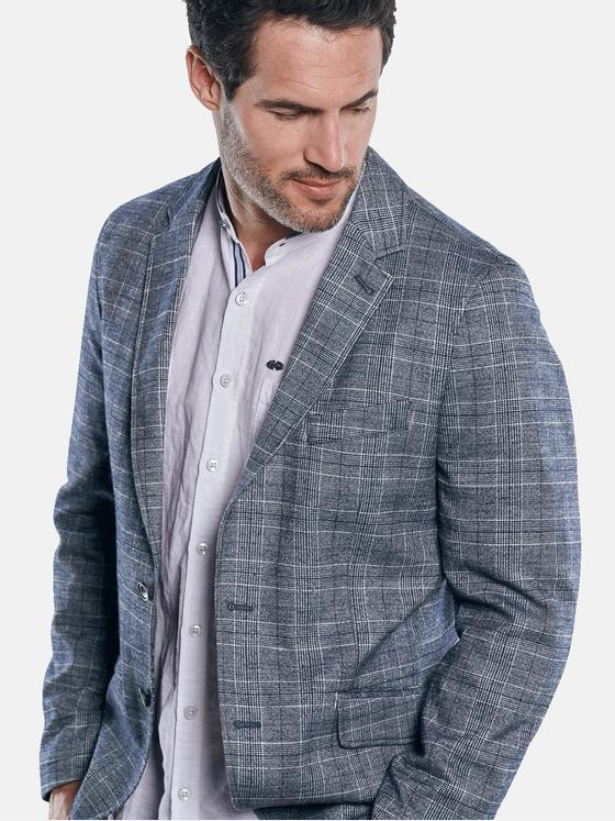 engbers Herren Halbgefüttertes Sakko Indigoblau 30003