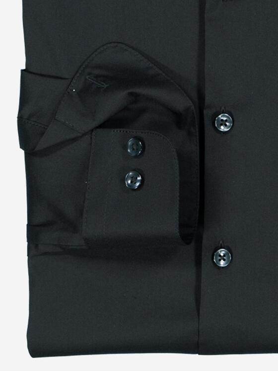 emilio adani Herren Performance Hemd "My Favorite" schwarz Schwarz 38001