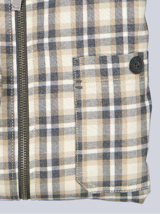 engbers Herren Overshirt kariert Braunbeige 39129