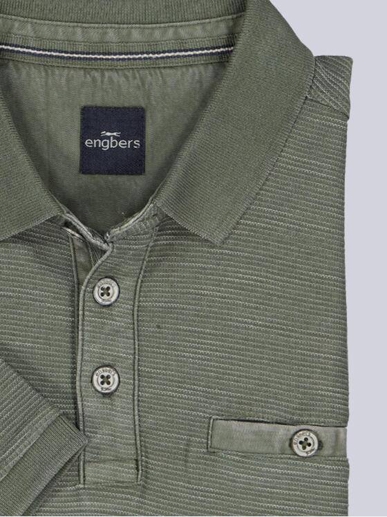 engbers Herren Polo-Shirt strukturiert Oliv 38981