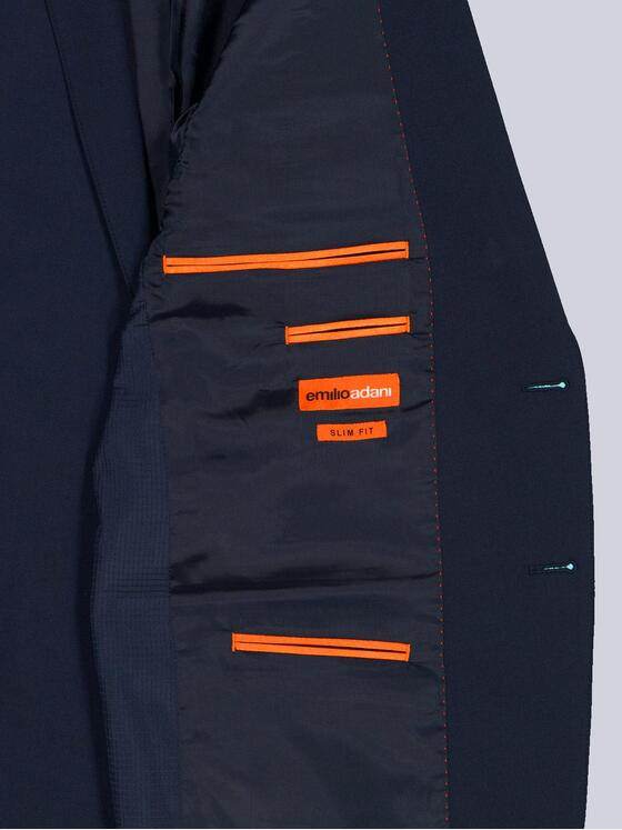 emilio adani Herren Anzug-Sakko slim fit Indigoblau 36480