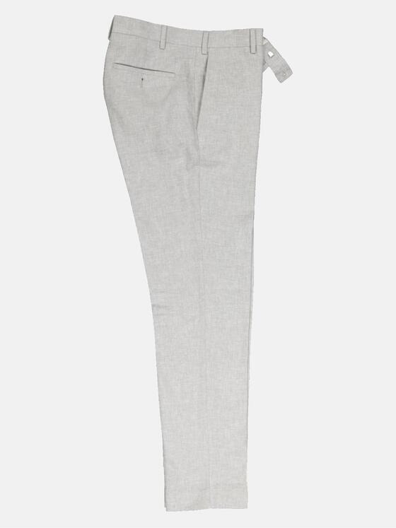 emilio adani Herren Anzug-Hose mit Leinenanteil Grau 36547