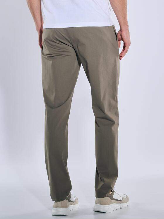 emilio adani Herren Anzug-Hose mit Tunnelzug Beige 39132