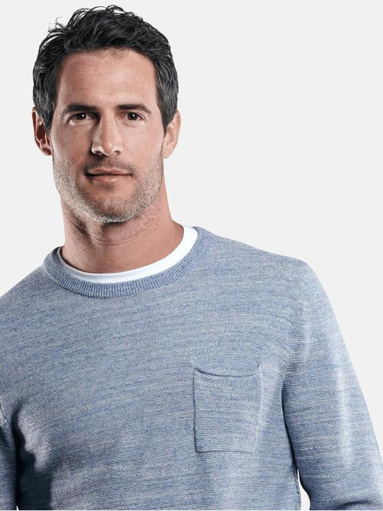 engbers Herren Modischer Pullover mit softem Warengriff Hellblau 29423