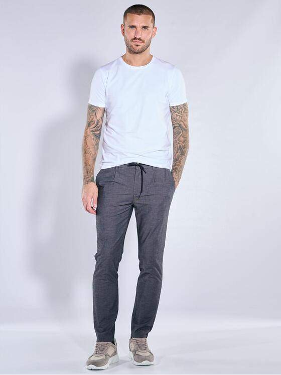 emilio adani Herren Chino mit softem Warengriff Marineblau 40109