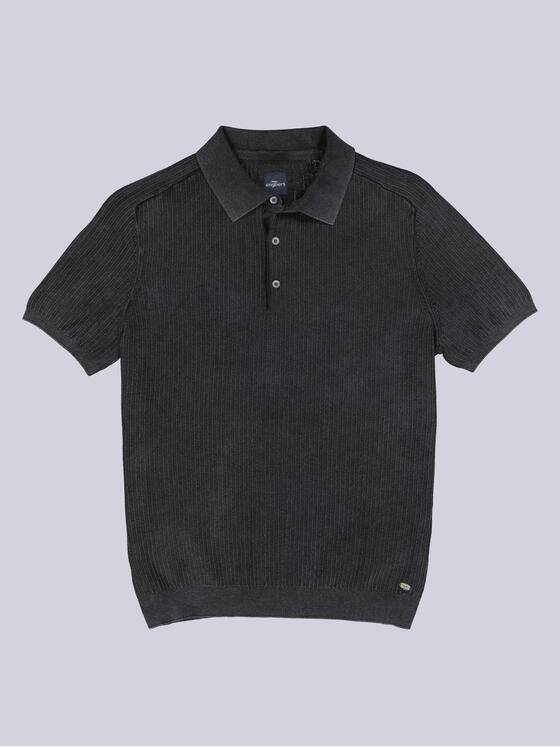 engbers Herren Strick Polo-Shirt Anthrazit 38563