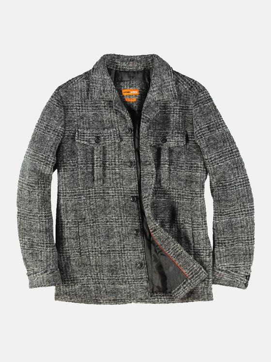 emilio adani Herren Jacke mit Wollanteil Grau 32001