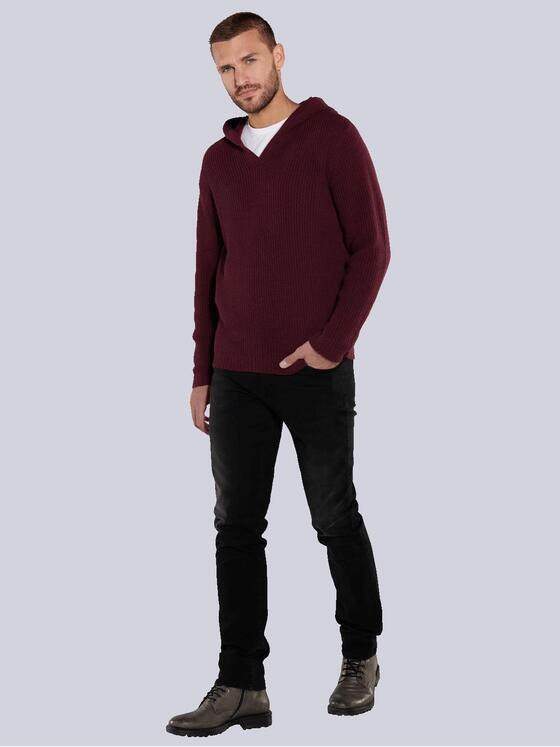 emilio adani Herren Pullover mit Kapuze Rot 35702