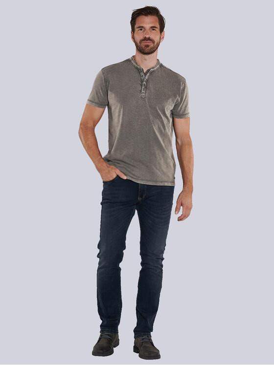 engbers Herren Henley-Shirt uni Braun 36154
