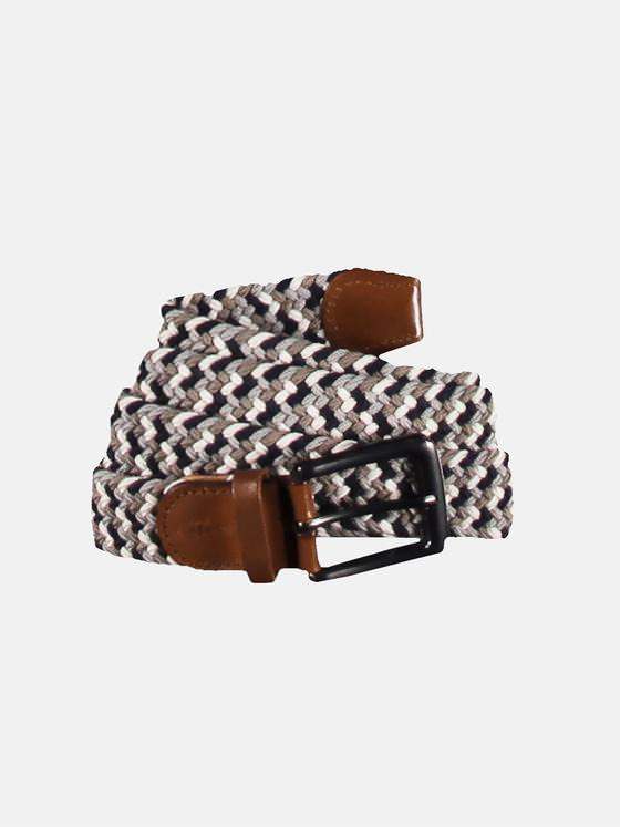 engbers Herren Modischer Flechtgürtel mit Elastic-Einsatz Brilliantblau 29462